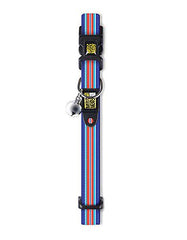 Max & Molly Hampton Strip Blue Cat Collar | Perromart Online Pet Store Singapore