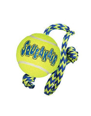 Kong Medium Squeaker Ball w/Rope | Perromart Online Pet Store Singapore