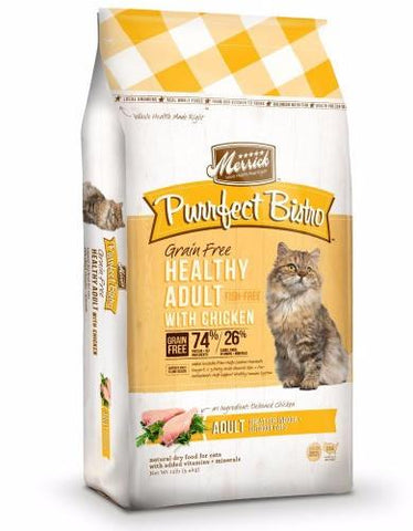 Merrick Purrfect Bistro Grain Free Healthy Adult Chicken Dry Cat Food | Perromart Online Pet Store Singapore