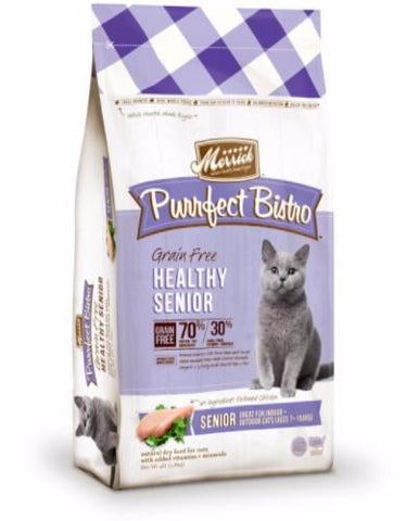  Merrick Purrfect Bistro Grain Free Healthy Senior Dry Cat Food | Perromart Online Store Singapore