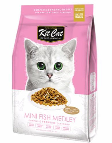 Wellness Kit Cat Mini Fish Medley Premium Dry Cat Food | Perromart Online Pet Store Singapore