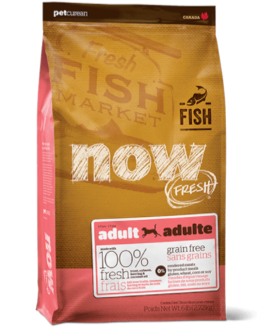 [BUNDLE OF 5] Petcurean Now Fresh Grain Free Fish Dry Dog Food 2.7kg | Perromart Online Pet Store Singapore