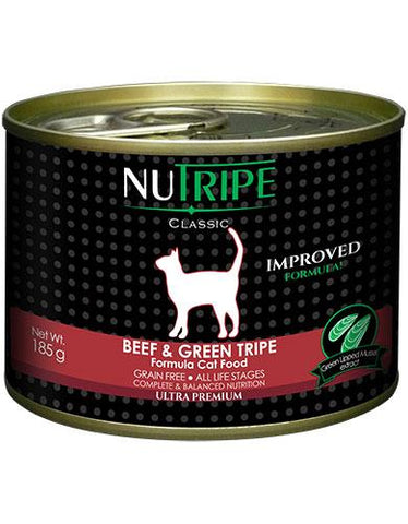 Nutripe Classic Beef & Green Tripe with GLM Cat Wet Food | Perromart Online Pet Store Singapore