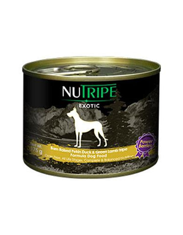 Nutripe Exotic Pekin Duck & Green Tripe Dog w Berries 175g | Perromart Online Pet Store Singapore