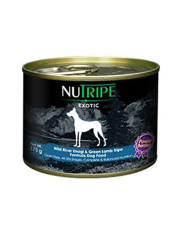 Nutripe Exotic Unagi & Green Tripe Dog w Berries 175g | Perromart Online Pet Store Singapore