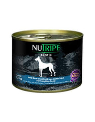 Nutripe Exotic Unagi & Green Tripe Dog w Berries 175g | Perromart Online Pet Store Singapore