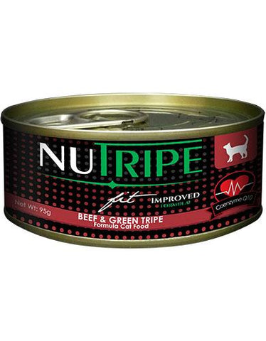 Nutripe Fit Beef & Green Tripe with CoQ10 Cat Wet Food | Perromart Online Pet Store Singapore