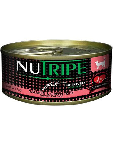 Nutripe Fit Salmon & Green Tripe with CoQ10 Cat Wet Food | Perromart Online Pet Store Singapore