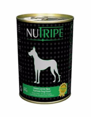 [PRE-ORDER] [AVAIL ' END MARCH] Nutripe Classic Green Lamb Tripe Canned Dog Food 390g [1/12 cans]