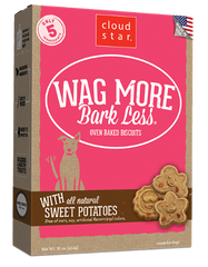 [TREATS SALE] [PRICES REDUCED] Cloud Star Wag More Bark Less Oven-Baked Biscuits Sweet Potatoes 454g