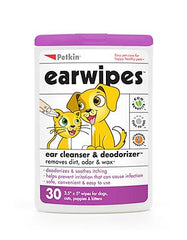 Petkin Ear Wipes For Pet ( 30ct ) | Perromart Online Pet Store Singapore