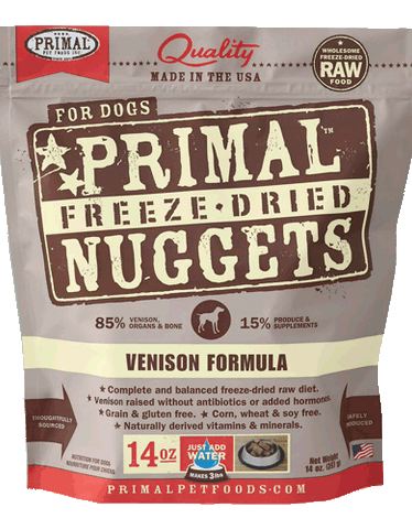 Primal Freeze-Dried Canine Venison Formula 14oz - Perromart