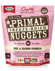 Primal: Freeze Dried Feline Beef & Salmon Nuggets (2 bags) | Perromart Online Pet Store Singapore