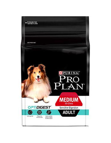 Pro Plan OptiDigest Sensitive Digestion Medium Adult Dry Dog Food | Perromart Online Pet Store Singapore