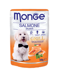 Monge Grill Pouches Salmon 100g | Perromart Online Pet Store Singapore