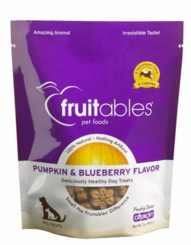 Fruitables Pumpkin & Blueberry Dog Treats - Perromart