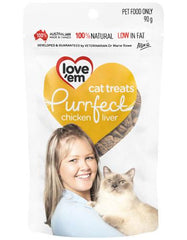 love 'em Purrfect Chicken Liver Treats For Cats | Perromart Online Pet Store Singapore