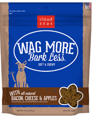 Cloud Star Wag More Bark Less Soft & Chewy Dog Treats Bacon, Cheese & Apples 170g