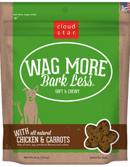 Cloud Star Wag More Bark Less Soft & Chewy Dog Treats Chicken & Carrots 170g