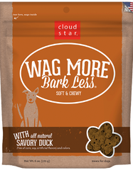 Cloud Star Wag More Bark Less Soft & Chewy Dog Treats Savory Duck 170g