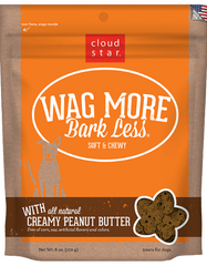 Cloud Star Wag More Bark Less Soft & Chewy Dog Treats Creamy Peanut Butter 170g