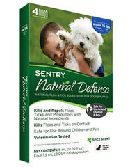 Sentry Natural Defense® Flea & Tick Squeeze-On Dog Under 15lb | Perromart Online Pet Store Singapore