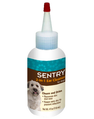 Sentry 2-in-1 Ear Cleaner for Dogs 4oz