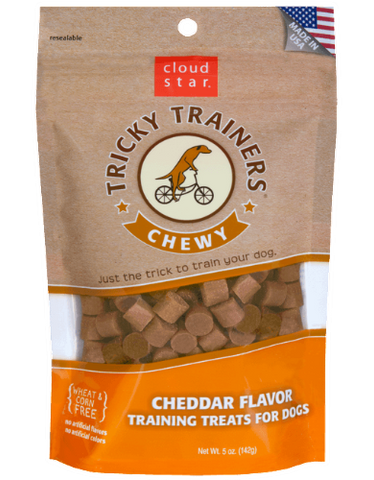 Cloud Star Chewy Tricky Trainers Dog Treats Cheddar 142g