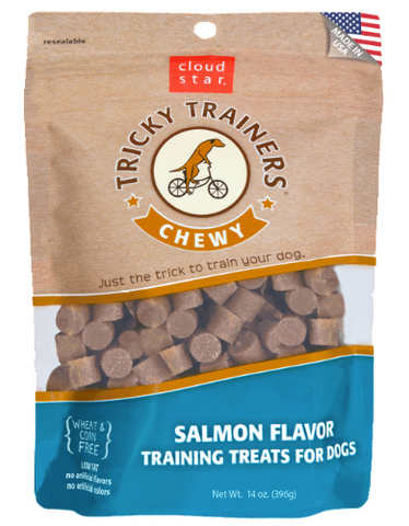 Cloud Star Chewy Tricky Trainers Dog Treats Salmon 142g