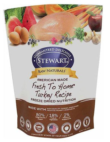 Stewart Raw Naturals Turkey Dog Freeze Dried Food | Perromart Online Pet Store Singapore