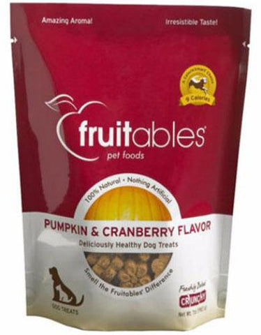 Fruitables Pumpkin & Cranberry Dog Treats - Perromart