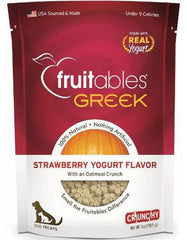Fruitables: Greek Strawberry Yogurt Crunchy Dog Treats | Perromart Online Pet Store Singapore
