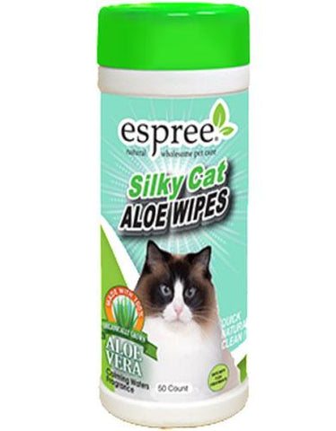 Espree Silky Cat Aloe Wipes For Cats ( 50 wipes )  | Perromart Online Pet Store Singapore