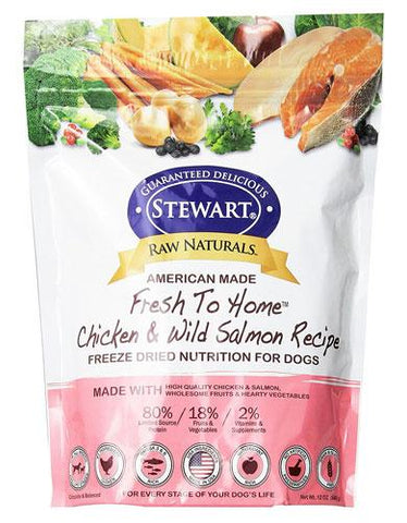 Stewart Raw Naturals Chicken & Salmon Dog Freeze Dried Food | Perromart Online Pet Store Singapore