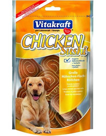 Vitakraft Chicken Sushi Dog Treats (Large Sized Dogs) - Buy 1 get 1 FREE - Perromart