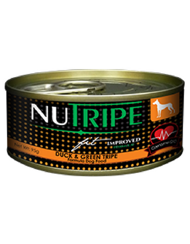 Nutripe Fit Duck And Green Lamb Tripe Canned Dog Food 95g