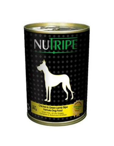 Nutripe Classic Chicken & Green Lamb Tripe Canned Dog Food 390g [1 can/12 cans]