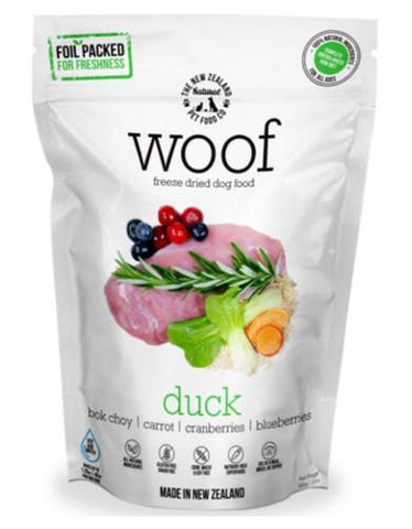 WOOF Freeze Dried Raw Duck Dog Food | Perromart Online Pet Store Singapore