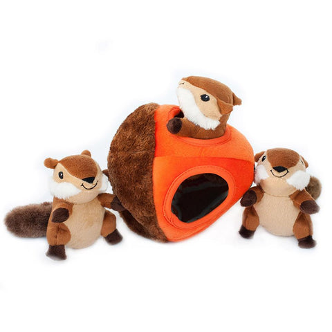 Zippypaws Burrow Chipmunk 'n Acorn Dog Toy | Perromart Online Pet Store Singapore