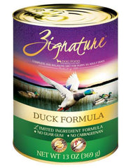 Zignature Duck Formula Dog Canned Food ( 2 Sizes ) | Perromart Online Pet Store Singapore