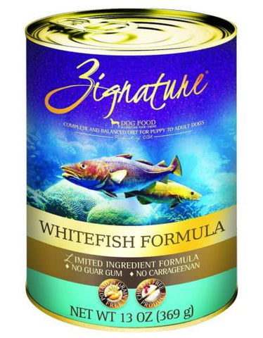 Zignature Whitefish Formula Dog Canned Food ( 2 Sizes ) | Perromart Online Pet Store Singapore