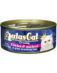 Aatas Cat Creamy Chicken & Mackerel in Gravy Cat Wet Food | Perromart Online Pet Store Singapore