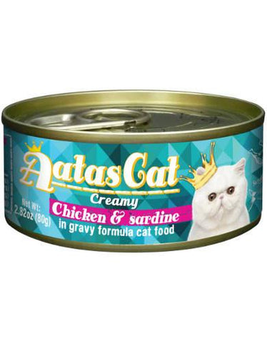 Aatas Cat Creamy Chicken & Sardine in Gravy Cat Wet Food | Perromart Online Pet Store Singapore