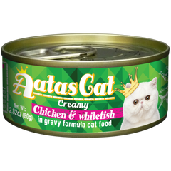 Aatas Cat Creamy Chicken & Whitefish in Gravy Cat Wet Food | Perromart Online Pet Store Singapore