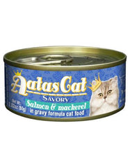Aatas Cat Savory Salmon & Mackerel in Gravy Cat Wet Food | Perromart Online Pet Store Singapore