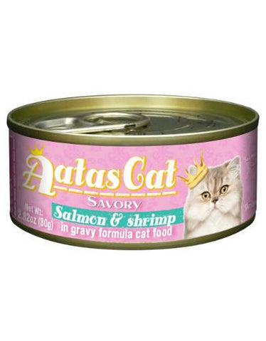Aatas Cat Savory Salmon & Shrimp in Gravy Cat Wet Food | Perromart Online Pet Store Singapore