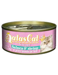 Aatas Cat Savory Salmon & Shrimp in Gravy Cat Wet Food | Perromart Online Pet Store Singapore