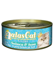 Aatas Cat Savory Salmon & Tuna in Gravy Cat Wet Food | Perromart Online Pet Store Singapore