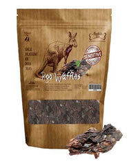 Absolute Bites Air Drited Roo Waffles Sensitive Dogs & Cats Treat - (Lung) 220g | Perromart Online Pet Store Singapore