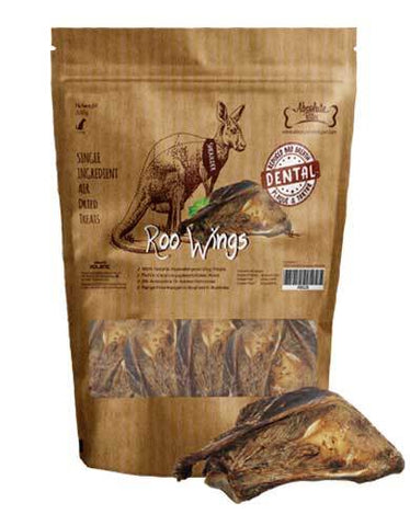 Absolute Bites Air Drited Roo Wings Dental Dogs Treat - (Shoulder) 330g | Perromart Online Pet Store Singapore